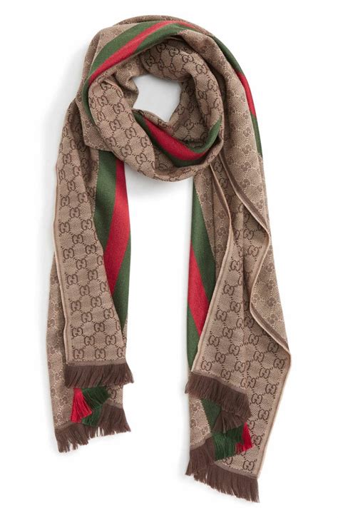 gucci wool silk scarf